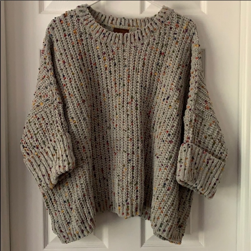 POL Confetti Sweater in light green